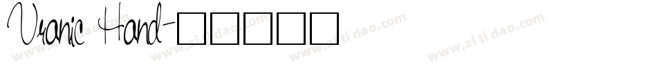 Vranic Hand字体转换